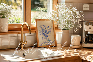 RUSTIC KITCHEN | Frame mockup set