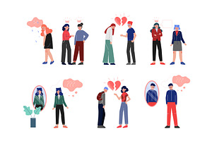 Teenagers Suffering from, a Person Illustration by TopVectors