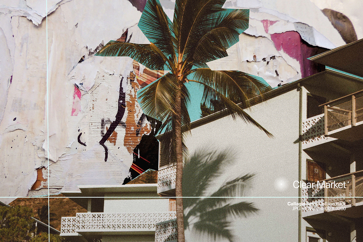 Collagio - Retro Collage Pack, a Texture Graphic by Overland® (Photo 2 of 16)