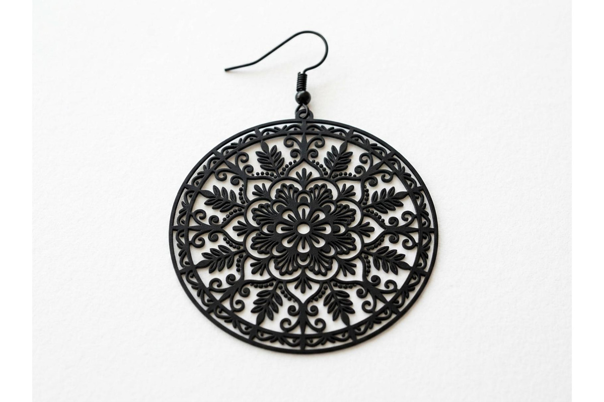 Mandala Earring SVG Bundle, an Object Graphic by musafir_fashion (Photo 8 of 10)