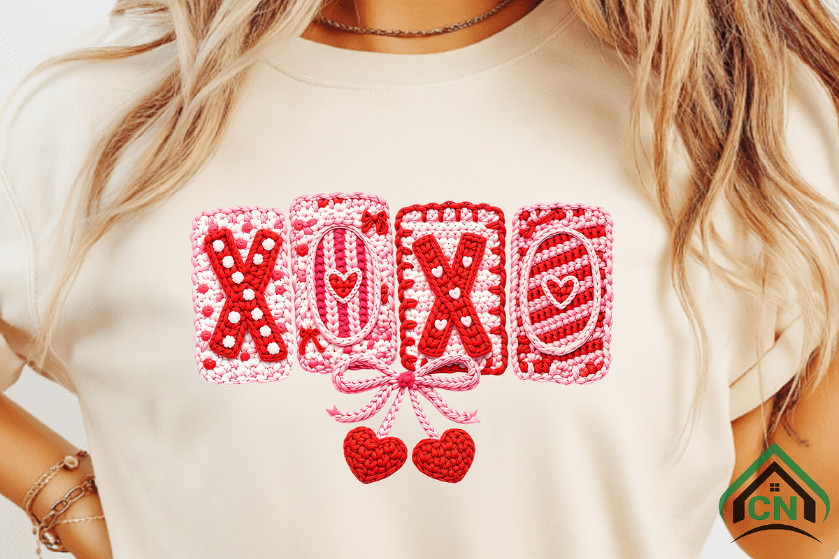 Faux Yarn XOXO Png, Valentine's Day, an Illustration by Craft Nest (Photo 6 of 8)