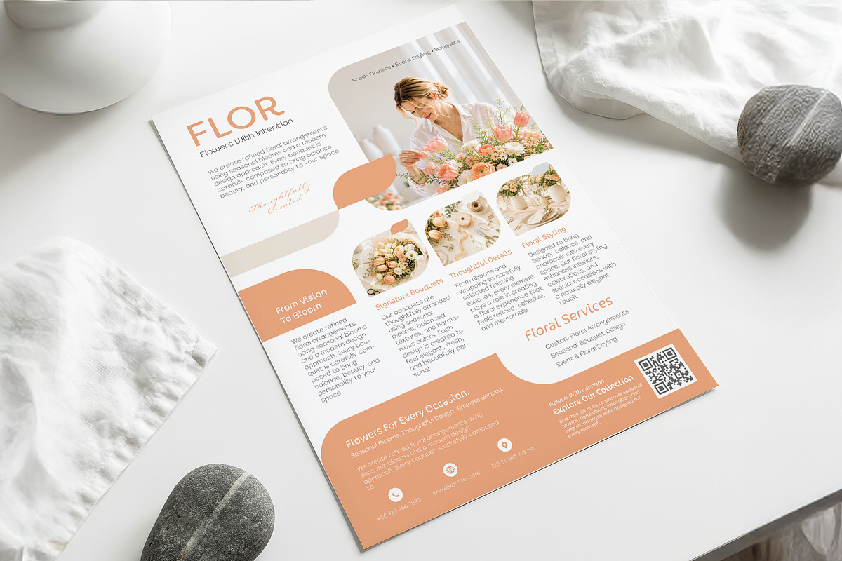 Flower Shop Poster Template, a Poster Template by WheelieMonkey (Photo 3 of 3)