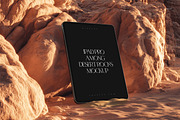 iPad Pro Among Rocks Mockup Set, an iPad Mockup by creatsy5 (Thumbnail 6 of 10)