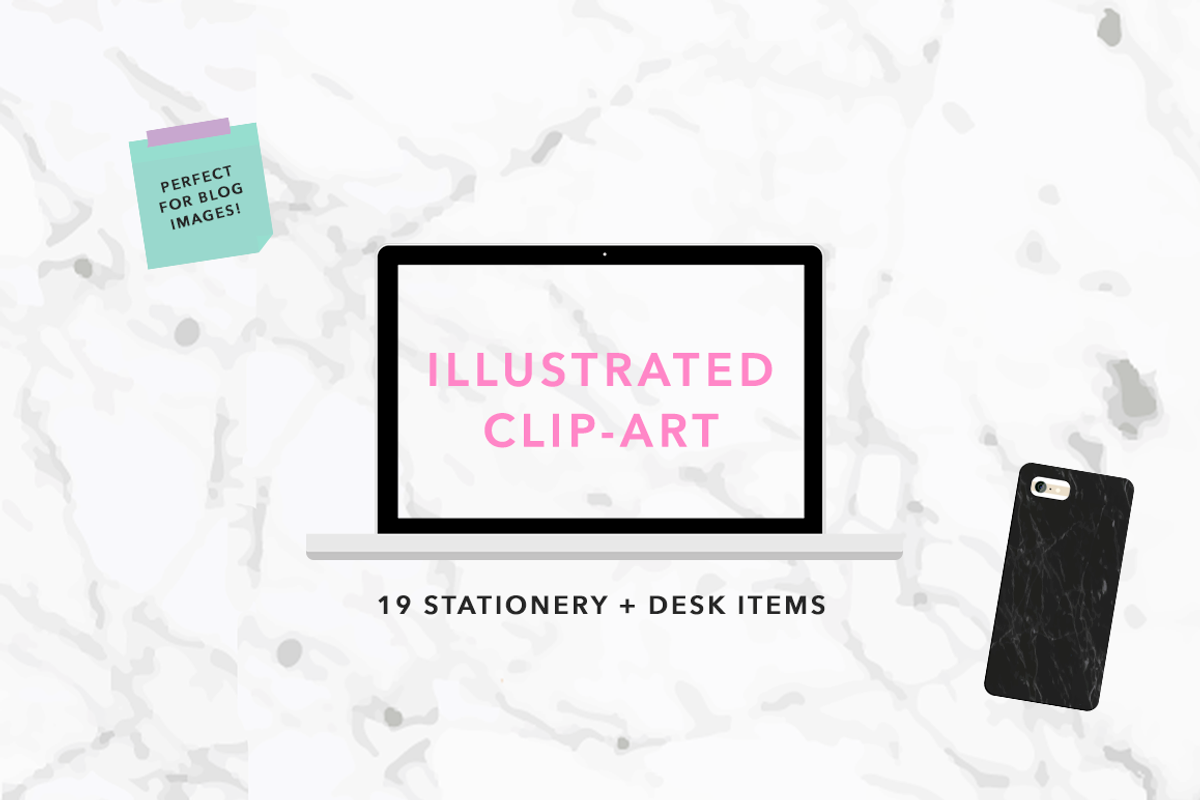 Illustrated Stationery Flat Lay Set, a Graphic by melindacooper (Photo 1 of 2)
