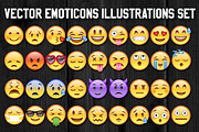 36 Vector Emoticons Illustration Set, a Person Illustration by Pingebat (Thumbnail 1 of 3)