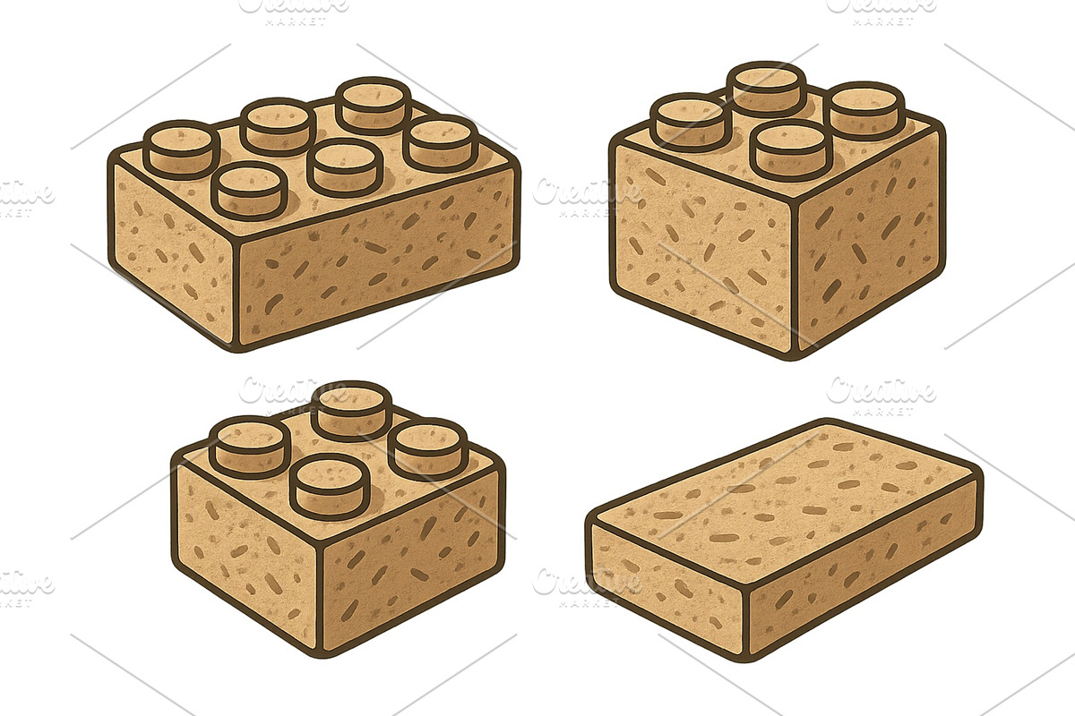 Different shapes of simple building, an Education Illustration by ZinetroN