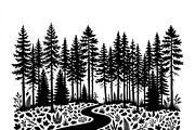 Majestic Pine Trees SVG, a Finance Illustration by Amazin_art (Thumbnail 29 of 41)