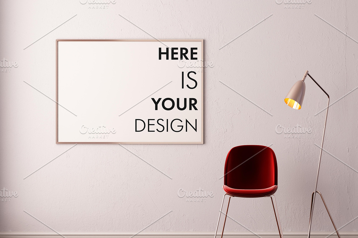 10 Art Deco posters mockup, a Print Template by FilL239 (Photo 9 of 10)
