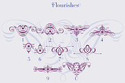 Scrolls and Flourishes, a Symbol Font by Wiescher Design (Thumbnail 3 of 6)
