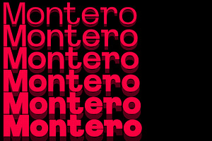 Montero Display Typeface