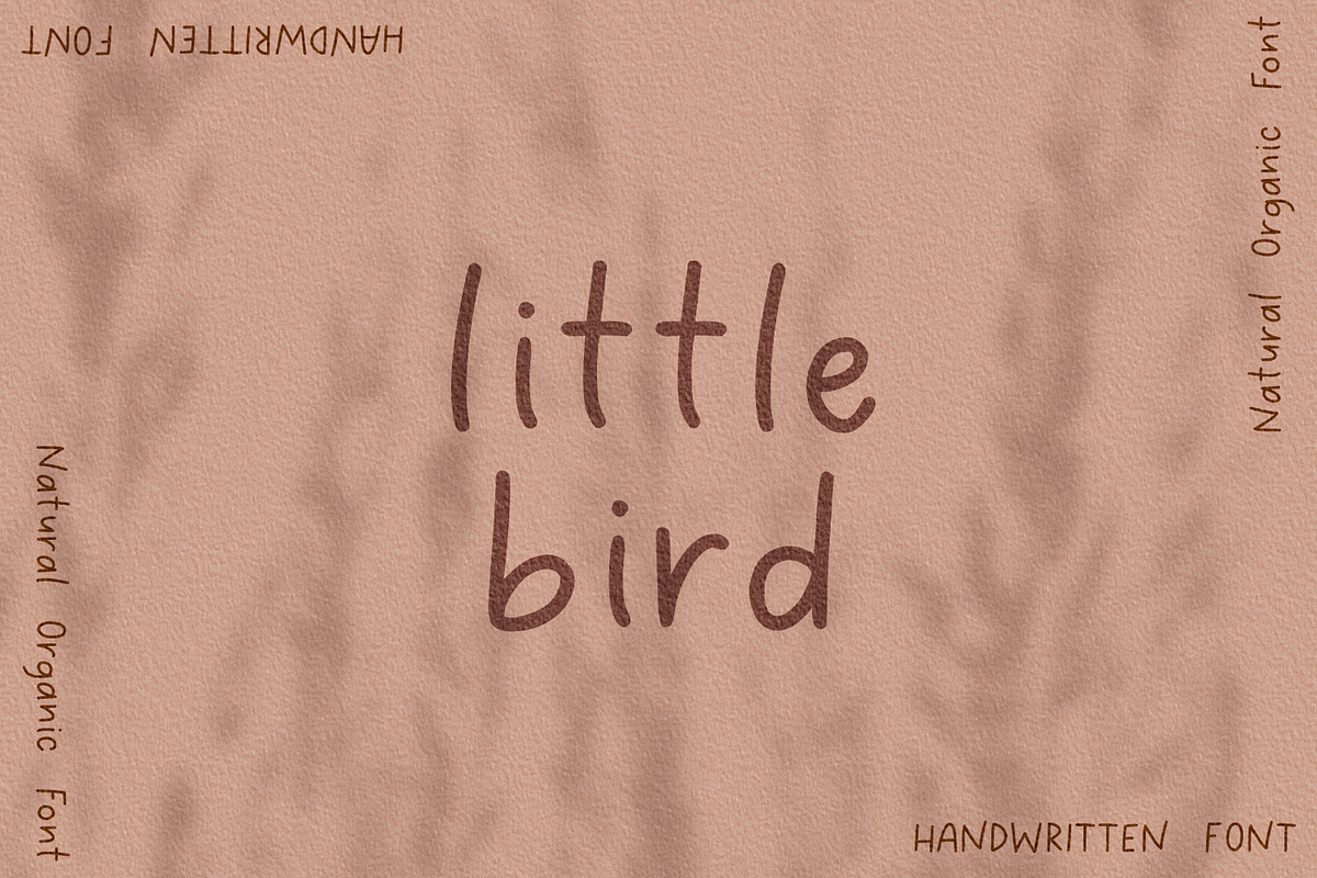 Little Bird Handwritten Font, a Sans Serif Font by The Creative Bix (Photo 1 of 7)