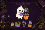 49 Cozy Halloween Ghost Illustration, a Seasonal Illustration by Christine Krahl (Thumbnail 10 of 18)