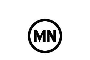 MN Logo Design Vector Template