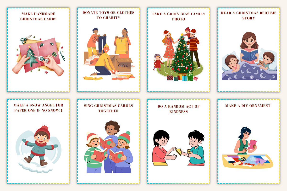Christmas Advent Activity Cards, a Stationery Template by Designmela01 (Photo 9 of 10)