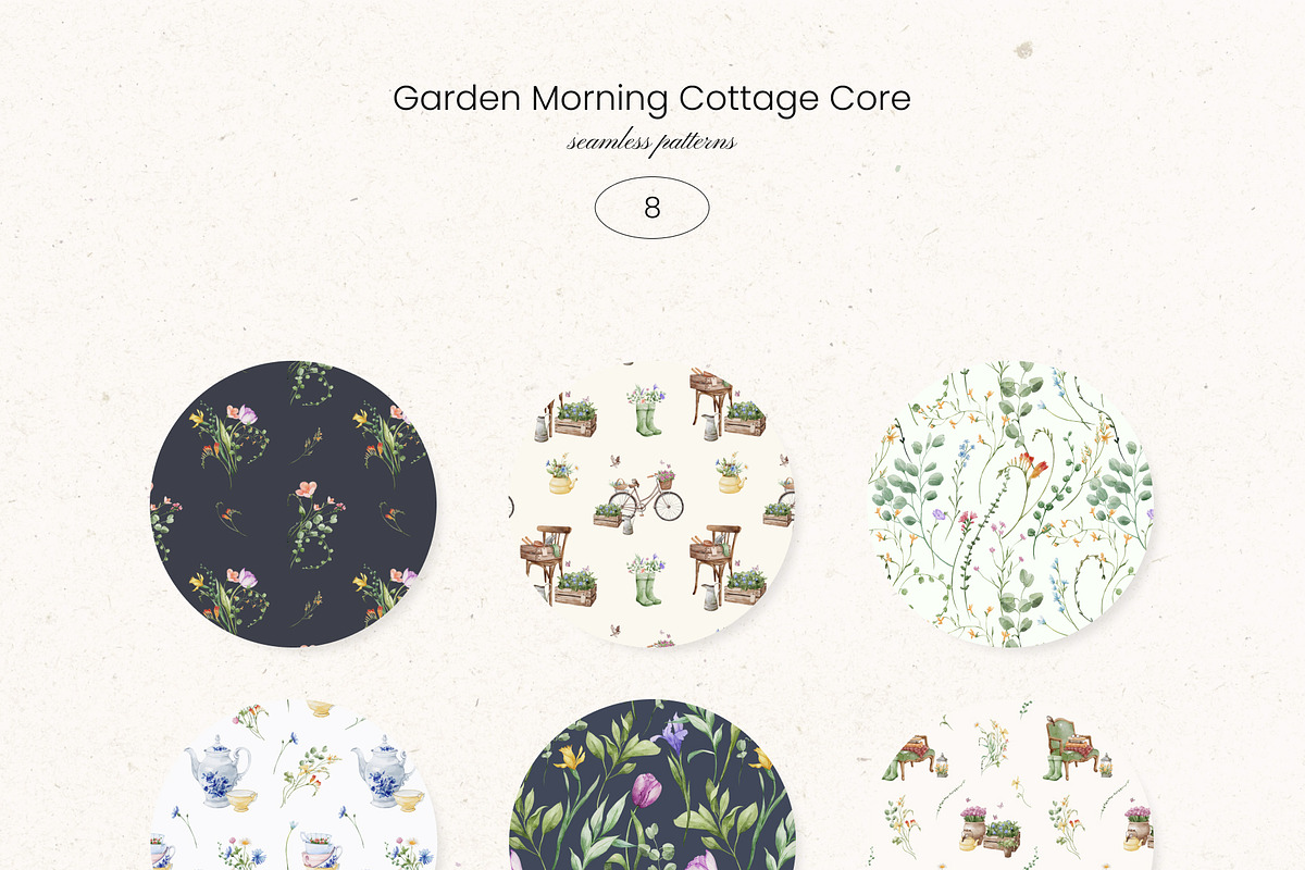 Garden Morning Cottage Core set, a Decorative Illustration by Yuliia Lashevska (Photo 16 of 17)