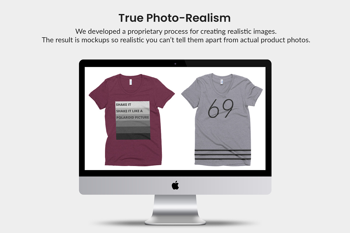 American Apparel TR301 Shirt Mockups, a Shirt Mockup by Photific (Photo 2 of 6)
