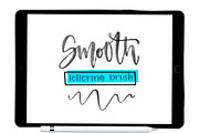 Smooth Procreate Lettering Brush, a Brush Add-On by Blue Strawberry Studio (Thumbnail 1 of 5)