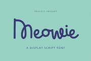 Meowie - Script Font, a Font by Alpaprana (Thumbnail 1 of 10)