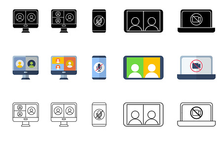 Icon Pack: Video Conference, an Icon by soglamun