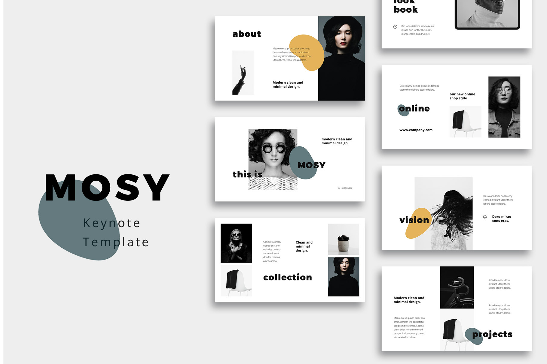 MOSY - Modern Keynote Template, a Presentation Template by PixaSquare
