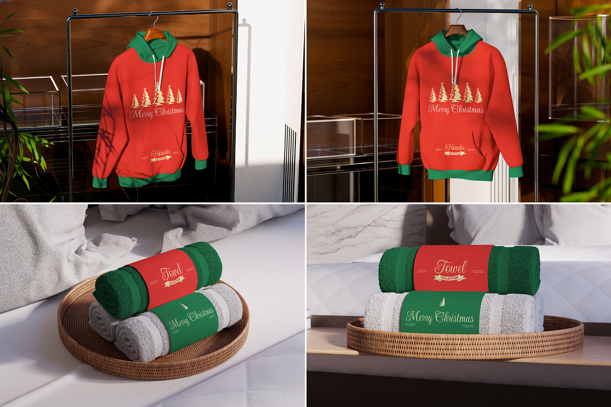 34 Christmas & New Year Mockups, an Advertising Mockup by Vitora Mockup (Photo 4 of 11)