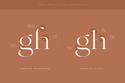 Charming - Classy & Decorative Font, a Serif Font by Sensatype (Thumbnail 8 of 21)