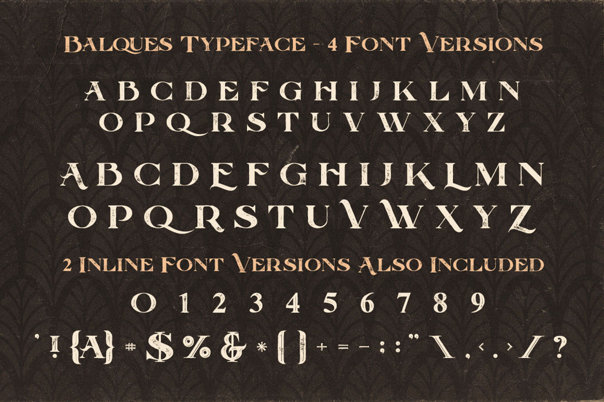 Balques Typeface preview 4