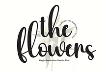 the flowers | Script Font
