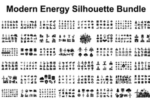 Modern Energy Industry Silhouette, a Graphic by hafijul