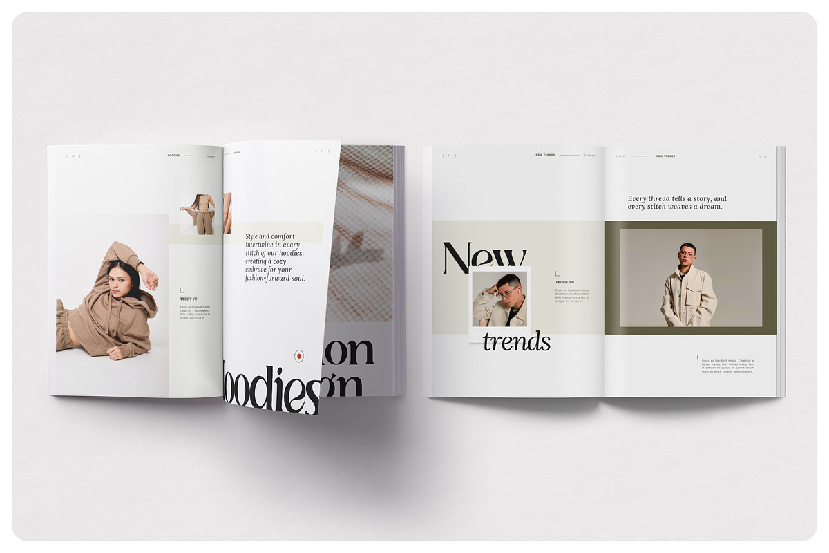 ESSENCE Fashion Lookbook, a Magazine Template by BlancaLab Studio (Photo 5 of 9)