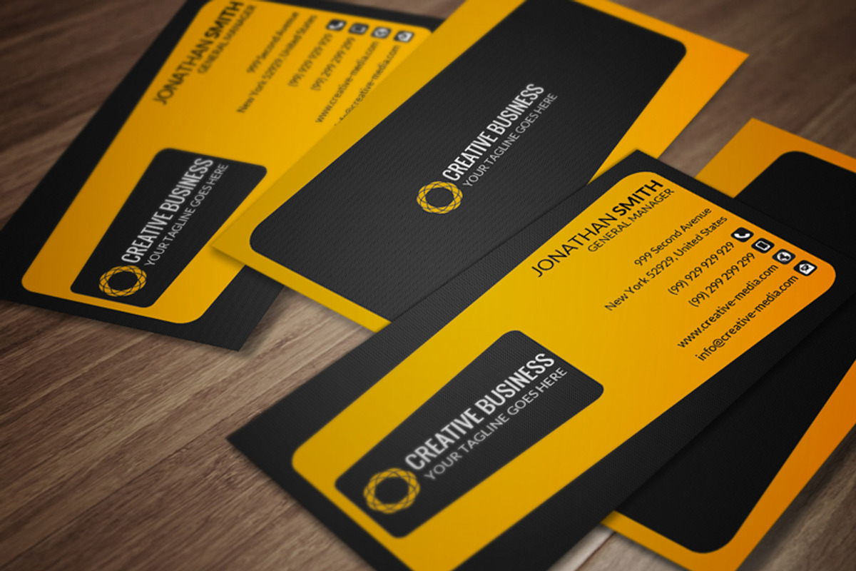 Clean Business Card CM073, a Business Card Template by annozio (Photo 1 of 4)