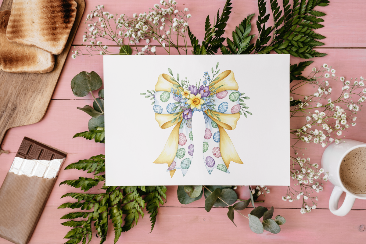 Pastel Easter Bow PNG Clipart Cute., an Object Illustration by KennedyStudio (Photo 5 of 5)
