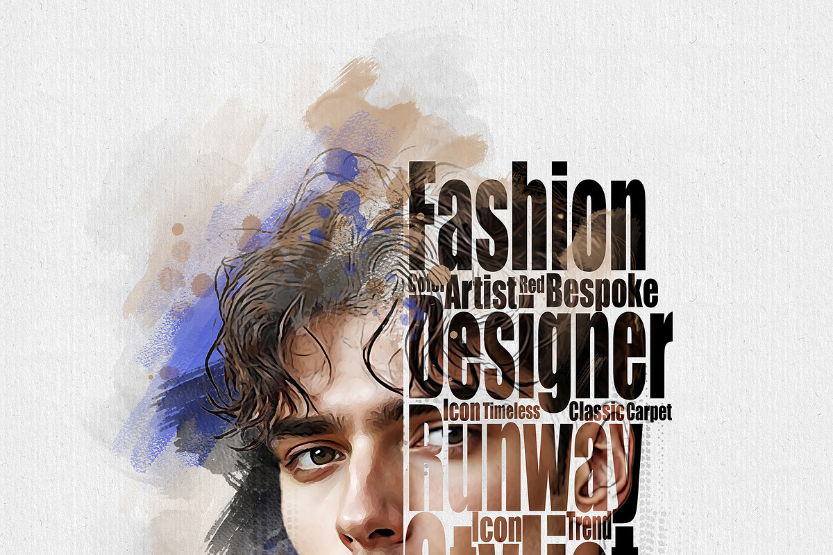 Typography Portrait Artistic Effect, an Action Add-On by MRI STUDIO (Photo 14 of 28)