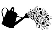 Floral Watering Can Design Bundle, an Illustration by Gaye Art (Thumbnail 31 of 31)