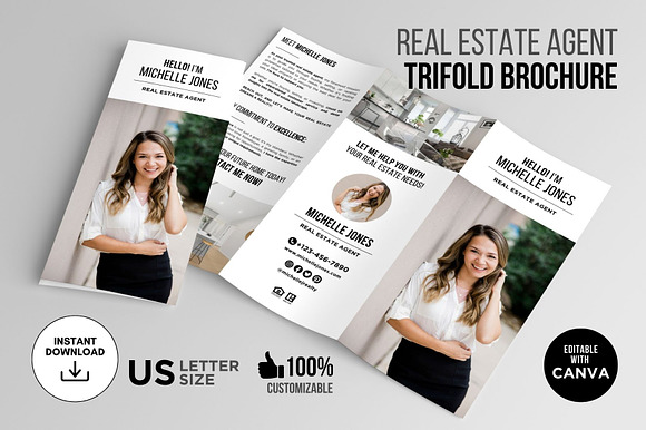 Real Estate Agent Trifold Brochure preview 7