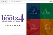 Boots4 Creative Bootstrap 4 Template, a Bootstrap Template by Theme Wagon (Thumbnail 5 of 6)