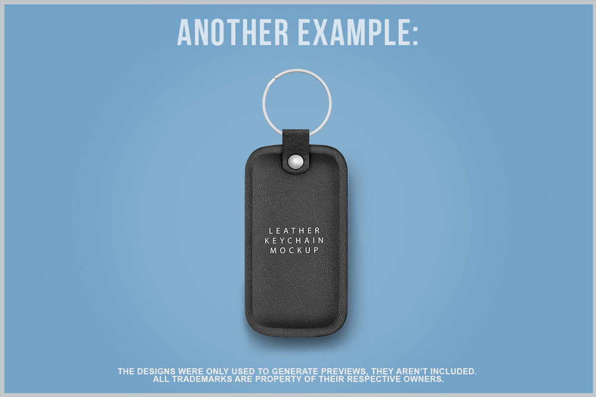 Leather Keychain Mockup PSD, an Advertising Mockup by Bruno's Shop (Photo 4 of 5)