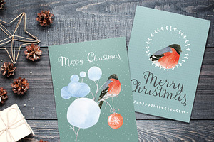 Christmas Crafts.Watercolor DIY Pack