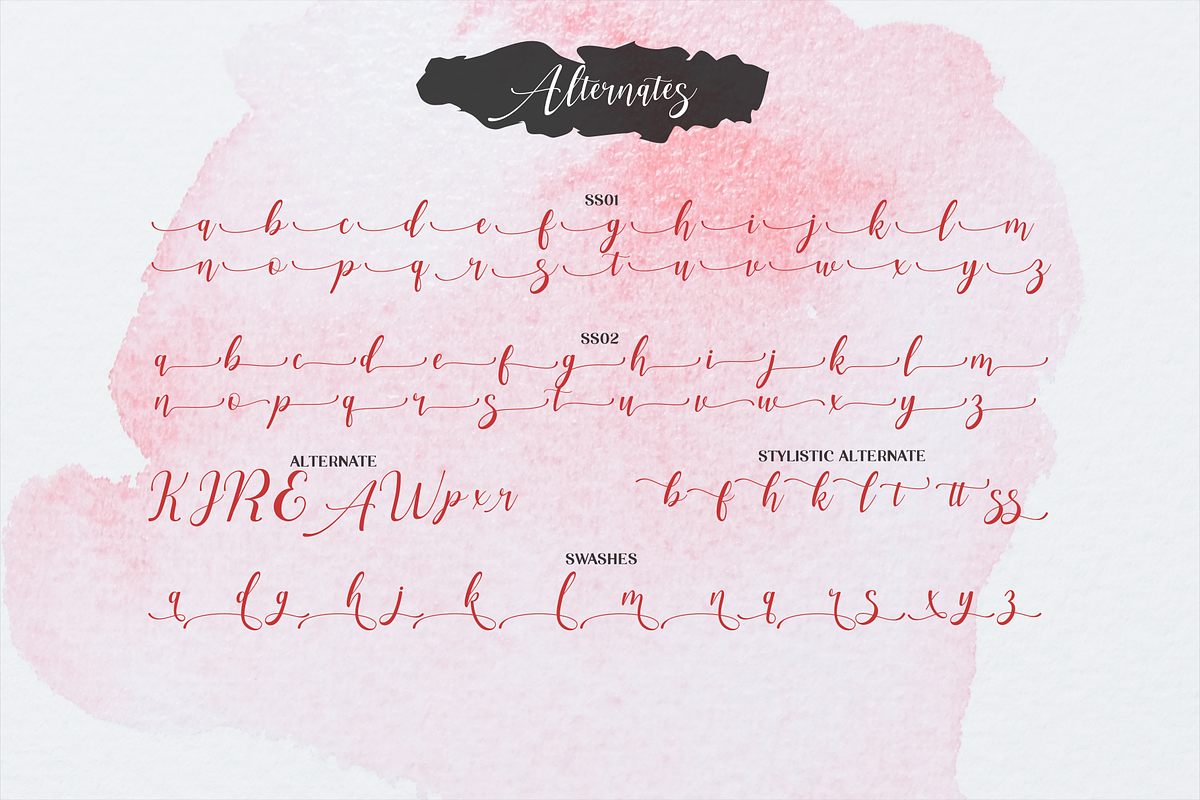 aesthetica - elegant bouncy font, a Script Font by Java pep (Photo 11 of 11)