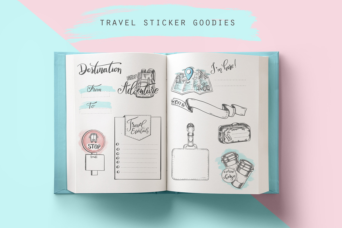 Travel themed illustrations, an Illustration by Kate Snitser (Photo 1 of 3)
