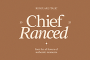 GC Chief Ranced – Serif Elegant Font, a Serif Font by Glyphonic (Thumbnail 1 of 15)