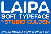 SG Laipa Soft Rounded, a Sans Serif Font by Studio Gulden (Thumbnail 1 of 15)