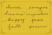 27 Elegantly Handwritten Words, a Decorative Illustration by Little Pixel Shop (Thumbnail 5 of 5)