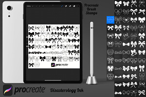 Ribbon Bows Set 6 Procreate Brush