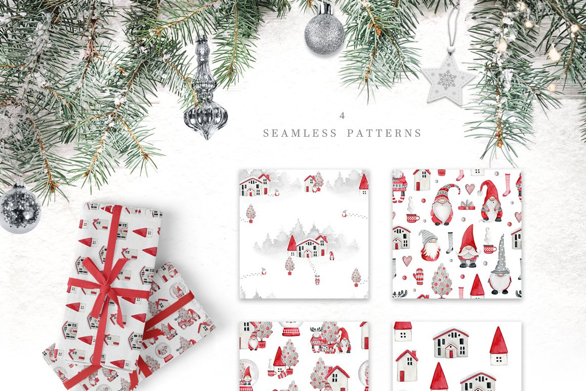 Christmas Watercolor Bundle, a Food Illustration by JuliaBadeeva (Photo 17 of 18)