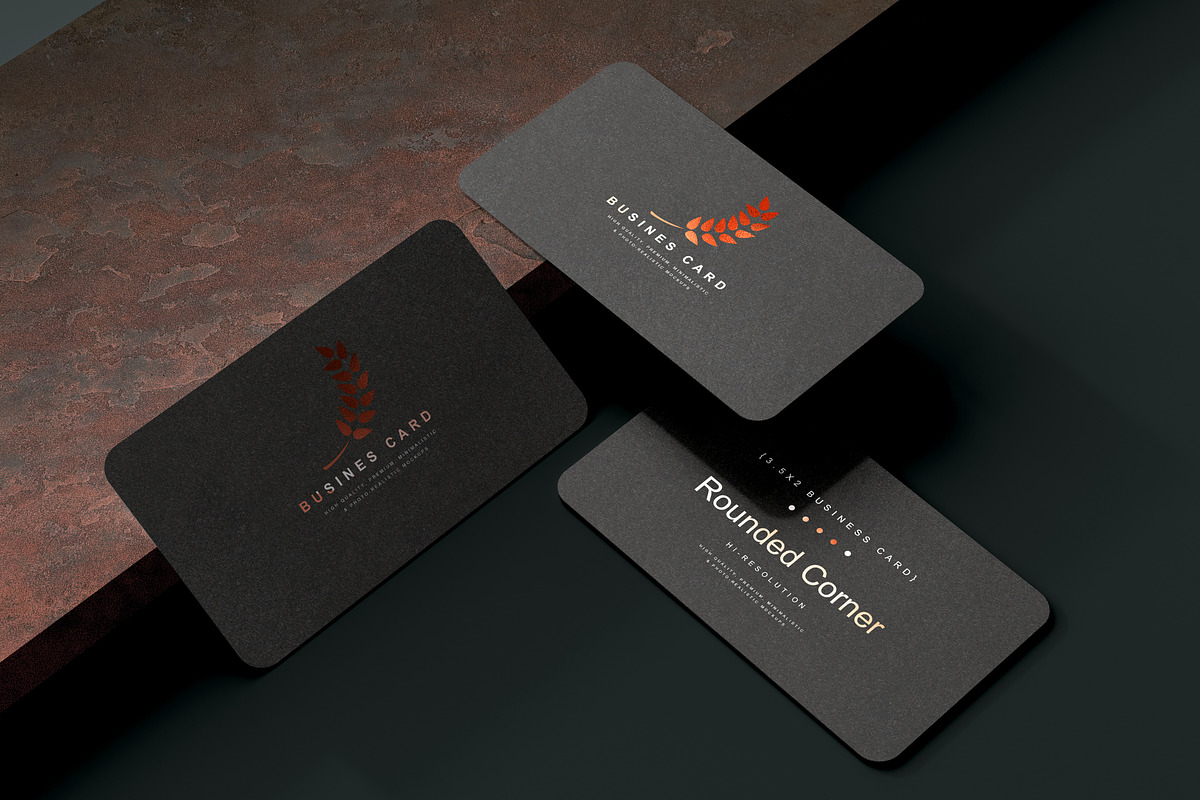 Rounded Corner Business Card Mockups, a Print Template by pmvch (Photo 19 of 20)
