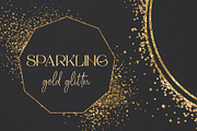 Sparkling Gold Glitter Set, an Object Graphic by My Wondercolor (Thumbnail 1 of 4)