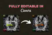Gym Quotes Canva Template, a Social Media Template by Canvagator (Thumbnail 3 of 3)
