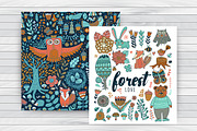 Forest handrawn doodle collection, an Animal Illustration by Markovka (Thumbnail 2 of 7)