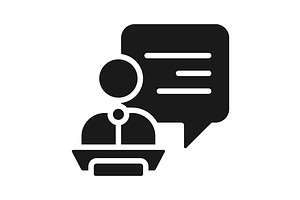 Public performance black glyph icon, a Solid Icon by IMG Visuals